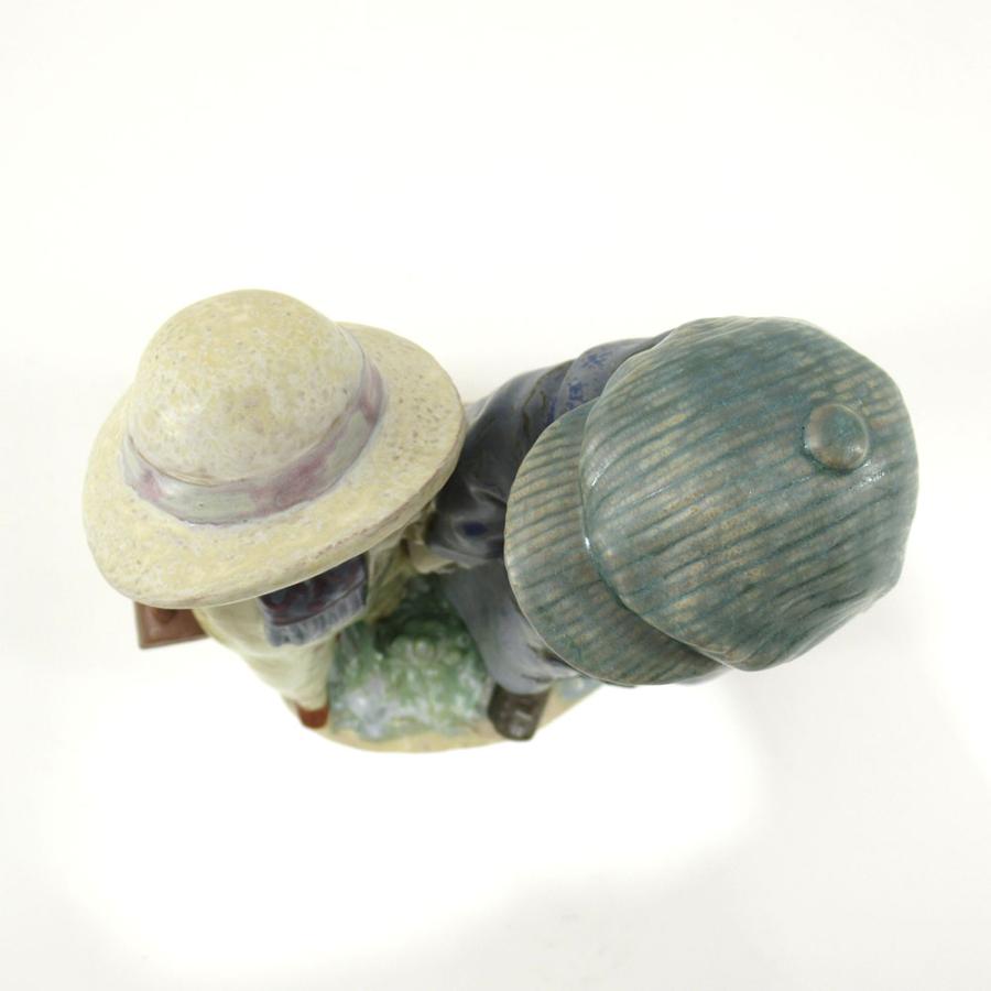 Lladro リヤドロ #2242 「寒い日の登校」 フィギュリン 箱付き 美品