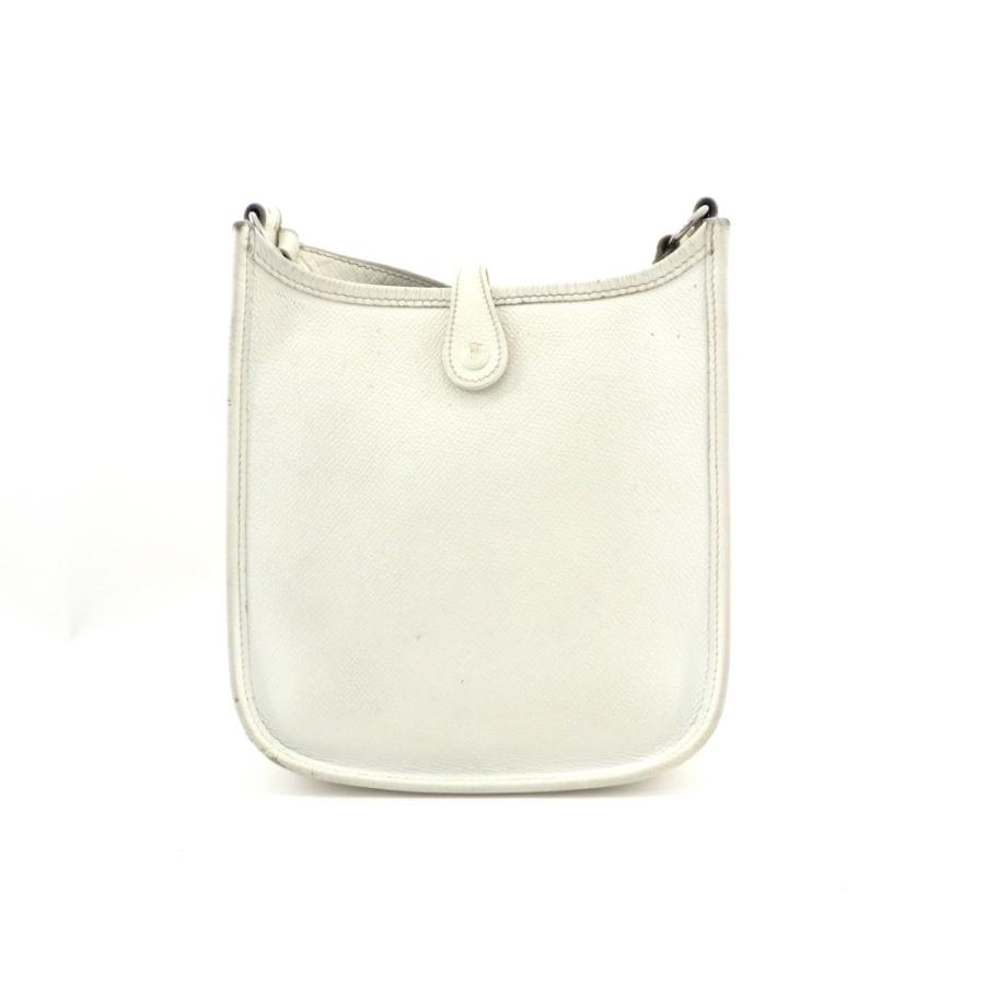 HERMES（エルメス） エブリン TPM □H刻印 ホワイト×シルバー金具 ミニ