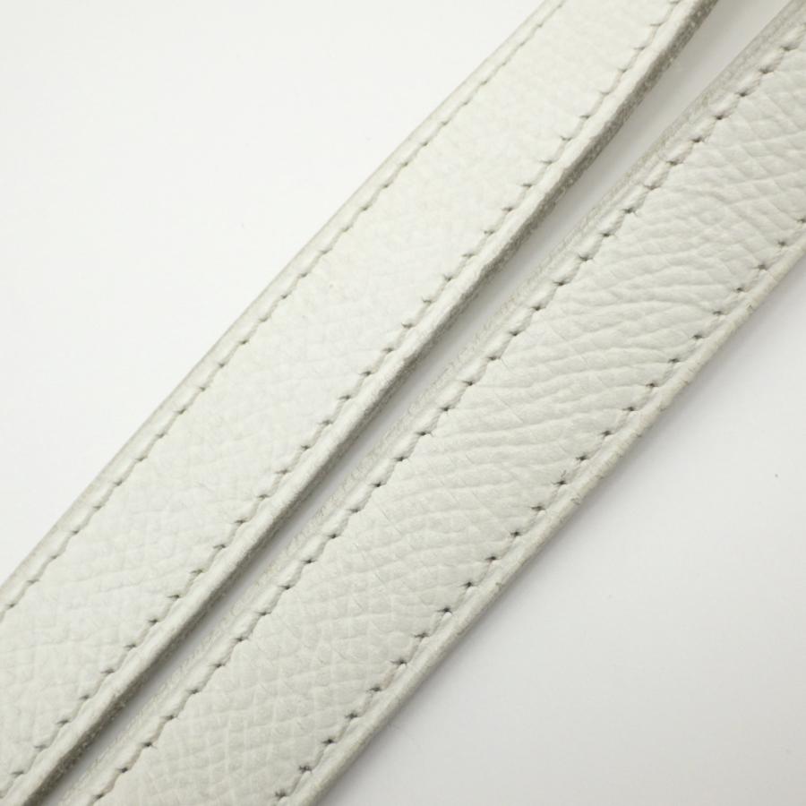 HERMES（エルメス） エブリン TPM □H刻印 ホワイト×シルバー金具 ミニ