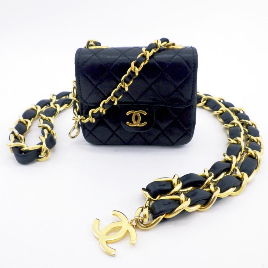 CHANEL シャネル ラムスキン ミニミニマトラッセ ポーチ付き CHANEL シャネル ラムスキン ミニミニマトラッセ ポーチ付き