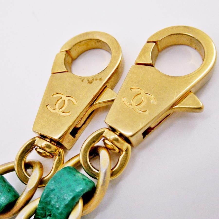 CHANEL シャネル ココハンドル キャビアスキン グリーン ゴールド金具 
