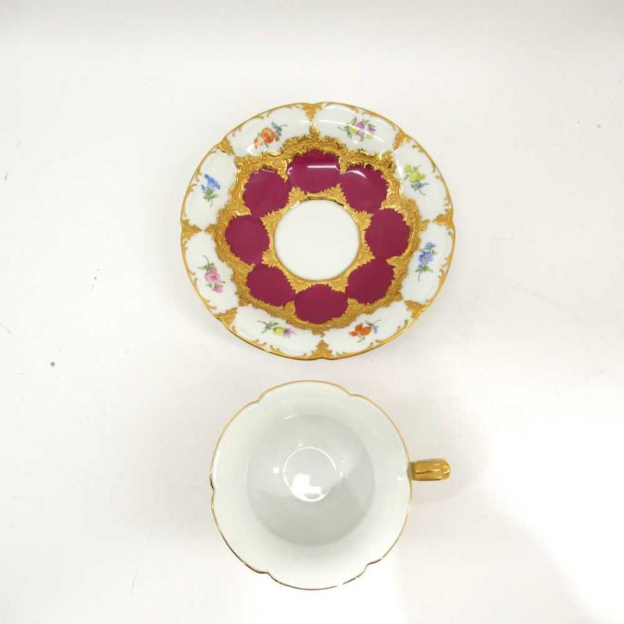 マイセン Meissen 宮廷の小花 Bフォーム カップ＆ソーサー 箱付き 6