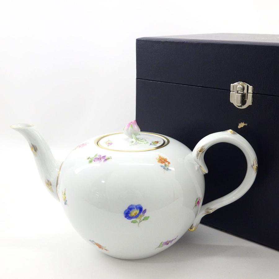 マイセン Meissen スキャタードフラワー 散らし小花 ティーポット 箱 