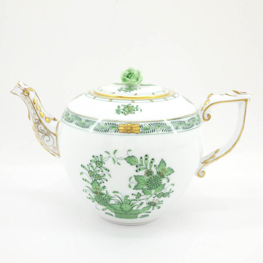 HEREND ヘレンド インドの華 グリーン (FV) ティーポット 食器 ハンド  