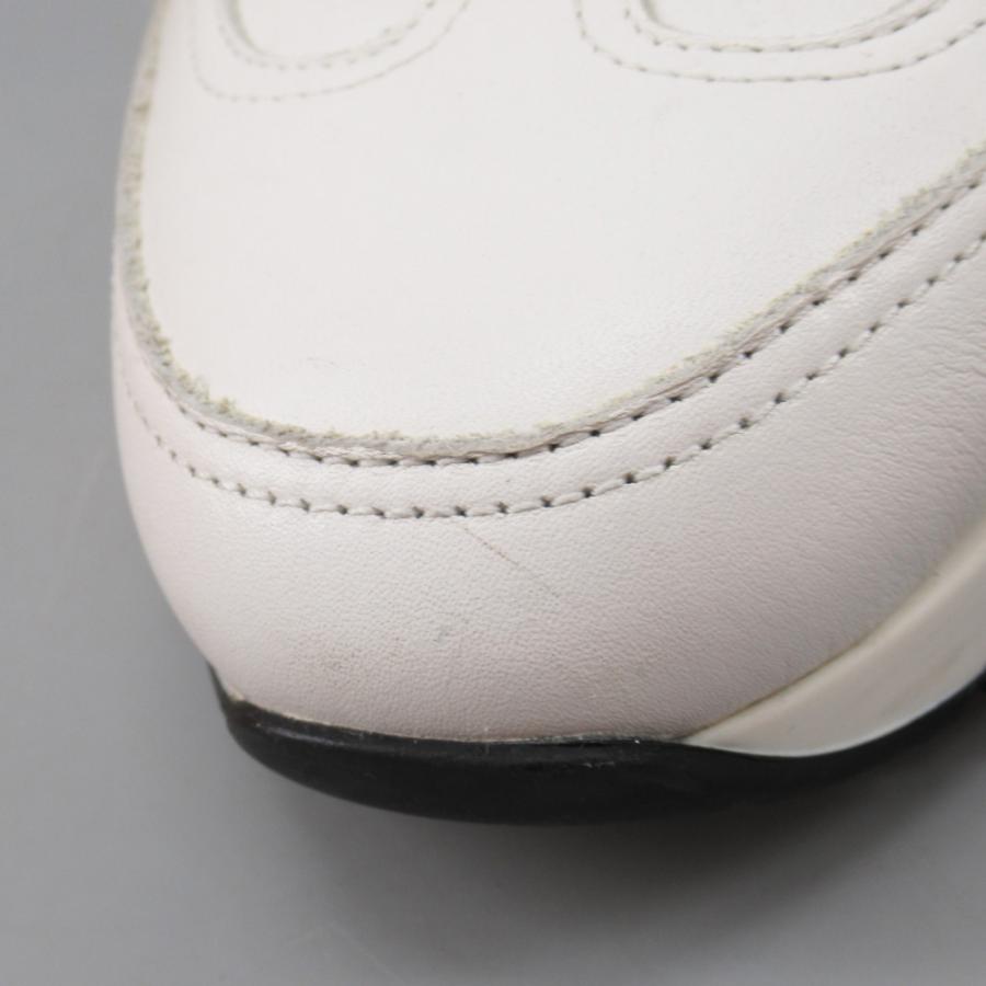 HERMES エルメス レザー スニーカー トレイル ホワイト36 1/2 HERMES エルメス トレイル スニーカー ホワイト 36 1/2 191167Z