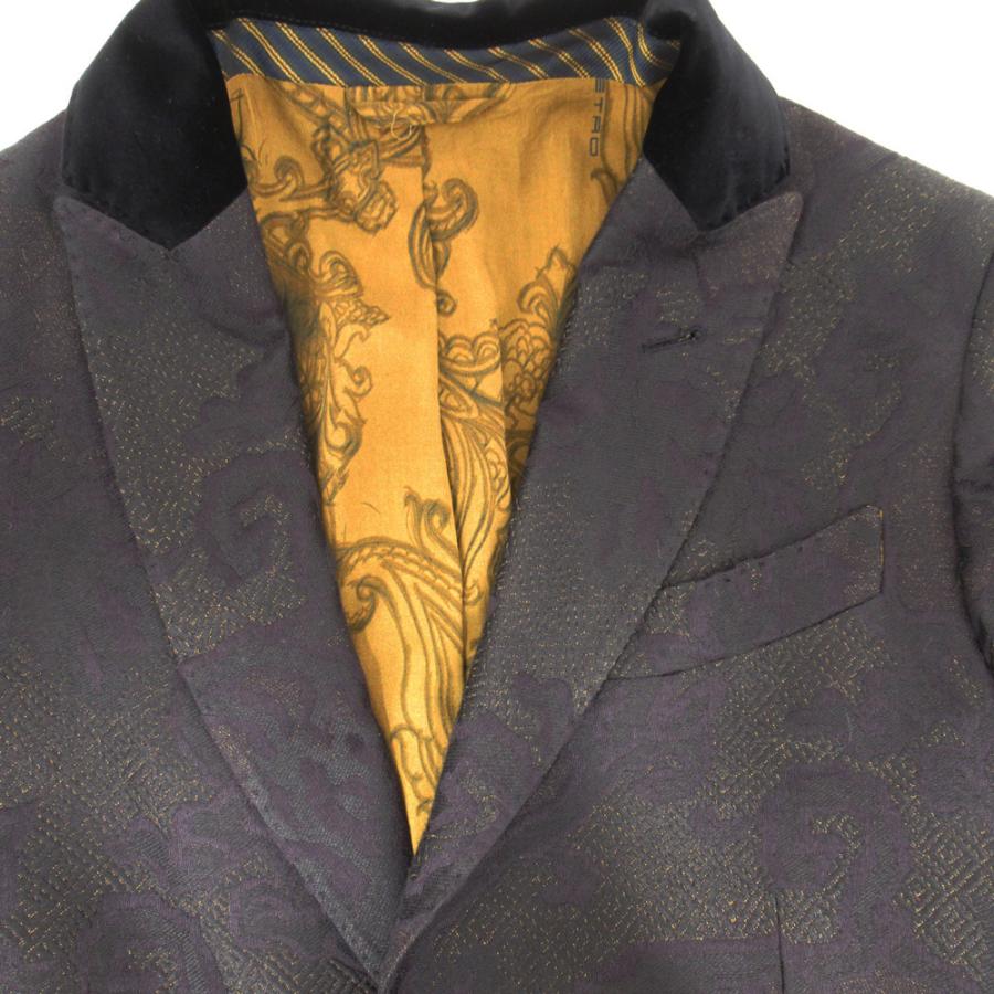 ETRO エトロ チェスターコート ペイズリー ブラック 44 総柄 ETRO エトロ チェスターコート ペイズリー ブラック 44 総柄