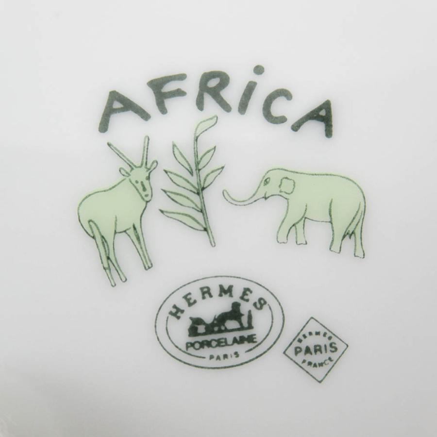 HERMES（エルメス） アフリカ グリーン カップ＆ソーサー ペア 箱付き