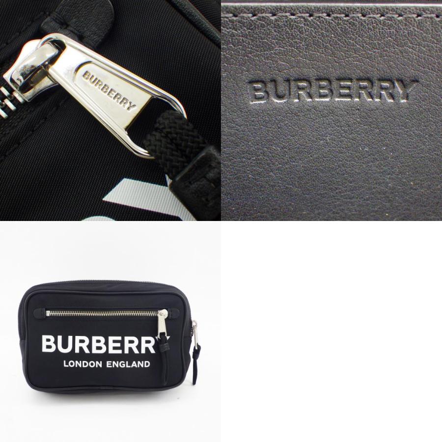 BURBERRY バーバリー ロゴ プリント ナイロン ウエスト ポーチ BURBERRY バーバリー ロゴ プリント ナイロン ウエスト ポーチ