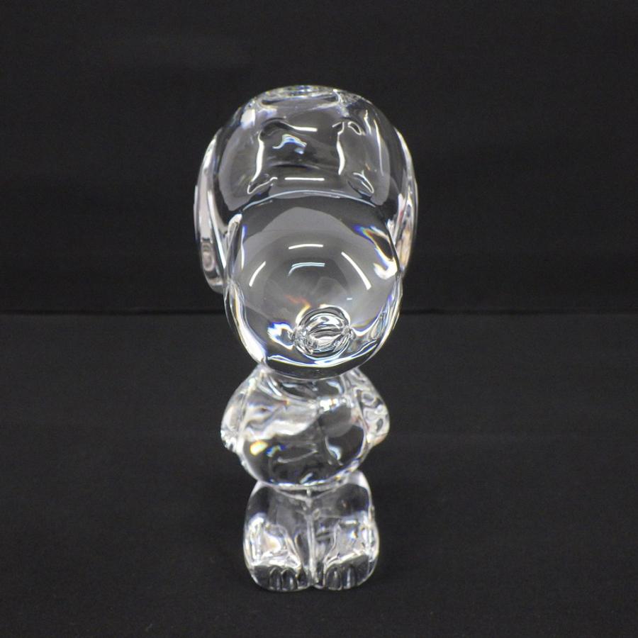 Baccarat バカラ スヌーピー オブジェ 置物 バカラ（Baccarat） スヌーピー 箱付き 置物 クリスタルガラス 人形