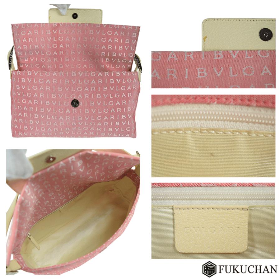 BVLGARI/ブルガリ ロゴマニア ワンショルダーバッグ ピンク 22298中古