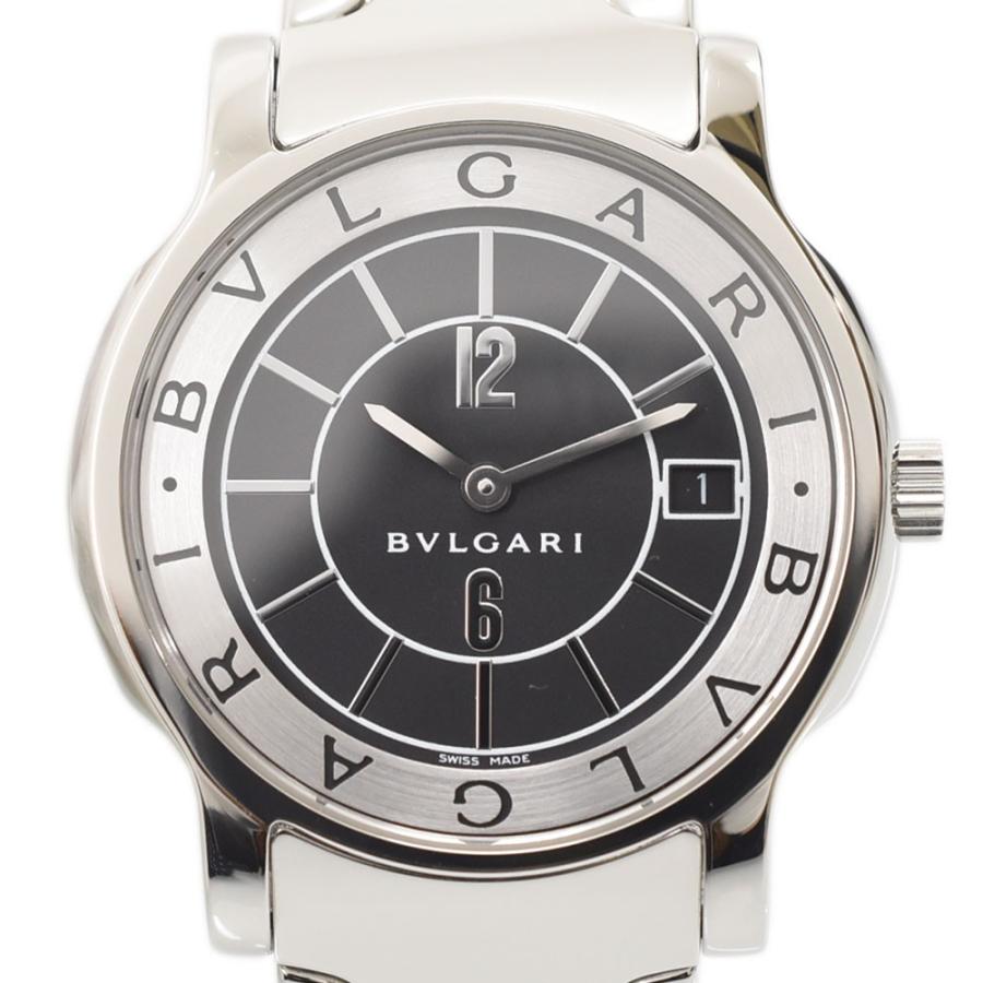 ブルガリ BVLGARI solotempo ソロテンポ 黒文字盤 メンズウォッチ