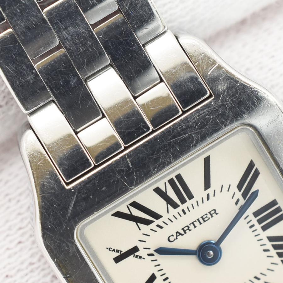 美品 カルティエ サントス ドゥモワぜル W25064Z5 SS ホワイト  