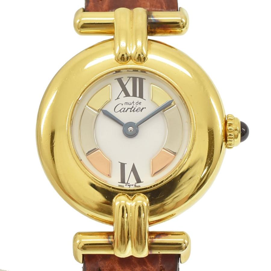 カルティエ CARTIER 腕時計 マスト コリゼ ヴェルメイユ レディース  