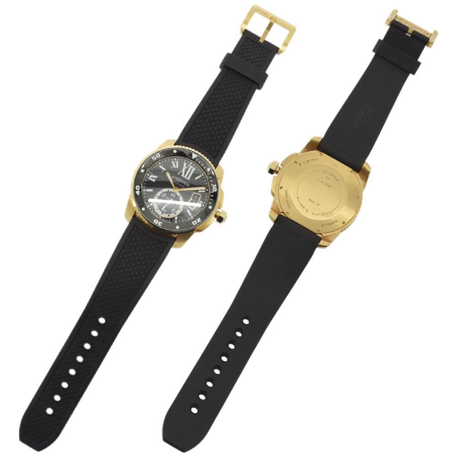 Cartier（カルティエ） カリブル ドゥ ダイバー ブラック文字盤 K18