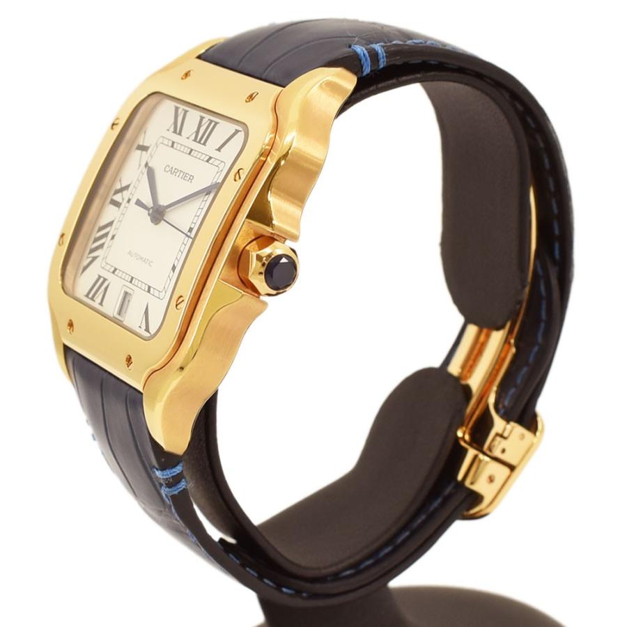 カルティエ Cartier 腕時計 サントス ドゥ カルティエ Lm メンズウォッチ シルバー文字盤 At K18ピンクゴールド レザー ピンクゴールド ブルー 中古 送料無料 Ca13gt ブランドショップ Fukuchan 通販 Yahoo ショッピング