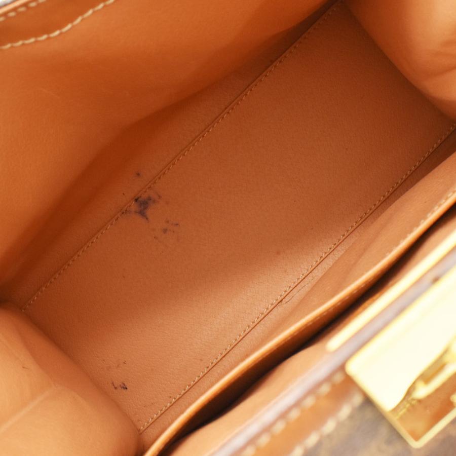 【美品】セリーヌ ハンドバッグ チェーンロック マカダム柄 PVC レザー CELINE セリーヌ ハンドバッグ マカダム チェーンロック バッグ