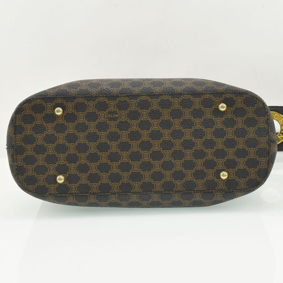 CELINE セリーヌ マカダム柄 サークル金具 ワンショルダーバッグ PVC  