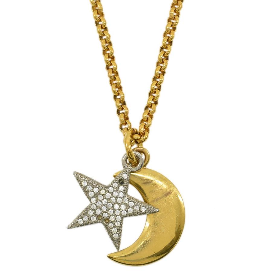 CELINE（セリーヌ） 星 三日月 ロングチェーンネックレス