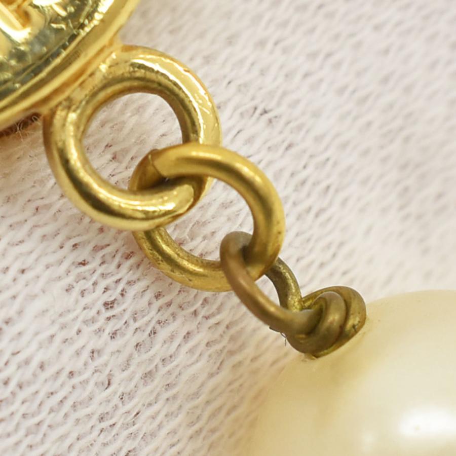 CELINE セリーヌ イヤリング ラウンド ロゴ パール アクセサリー GP