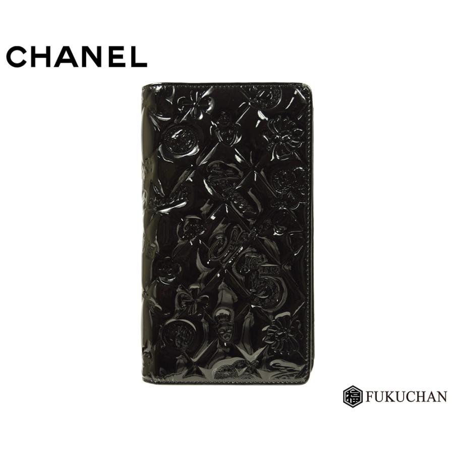 CHANEL/シャネル アイコンラインシンボルチャーム二つ折り長財布 