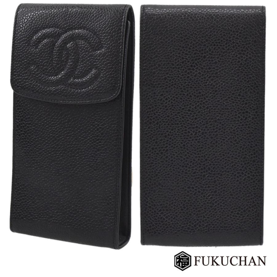 CHANEL CHANEL/シャネル キャビアスキン ココマーク メガネ