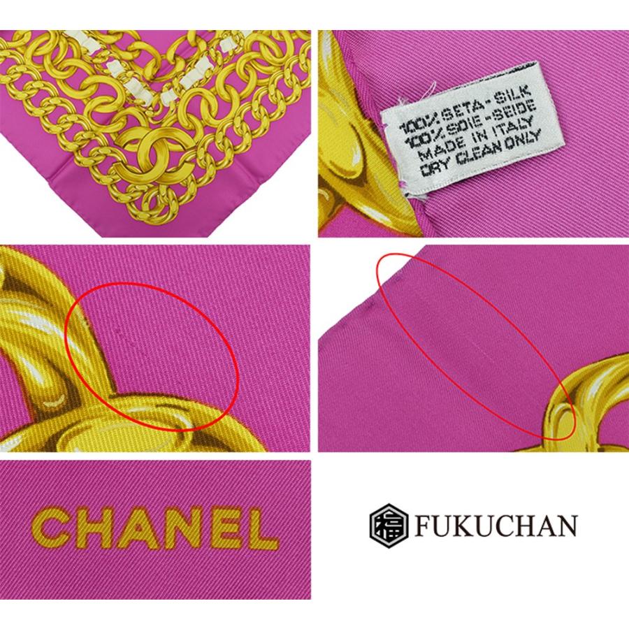 CHANEL CHANEL/シャネル ココマーク チェーン柄 スカーフ CHANEL CHANEL/シャネル ココマーク チェーン柄 スカーフ