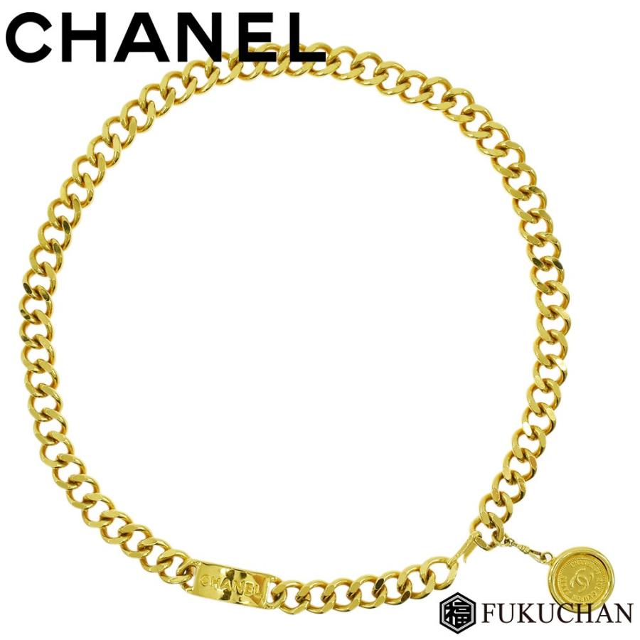 CHANEL】シャネル コインモチーフ ゴールド チェーンベルト 人気