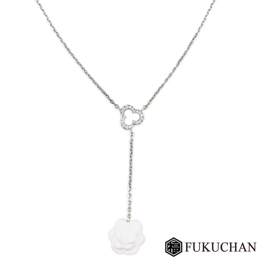 シャネル　カメリアコレクション　ダイヤモンドネックレス　WG カメリア コレクション ネックレス ホワイトゴールド | CHANEL