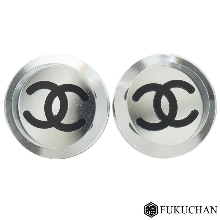 CHANEL シャネル ココマーク クリア ピアス 05V シルバー×クリア