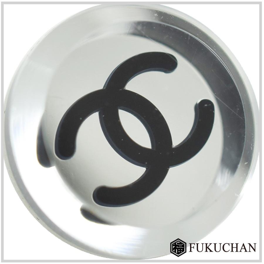 CHANEL（シャネル） ココマーク クリア ピアス 05V シルバー×クリア