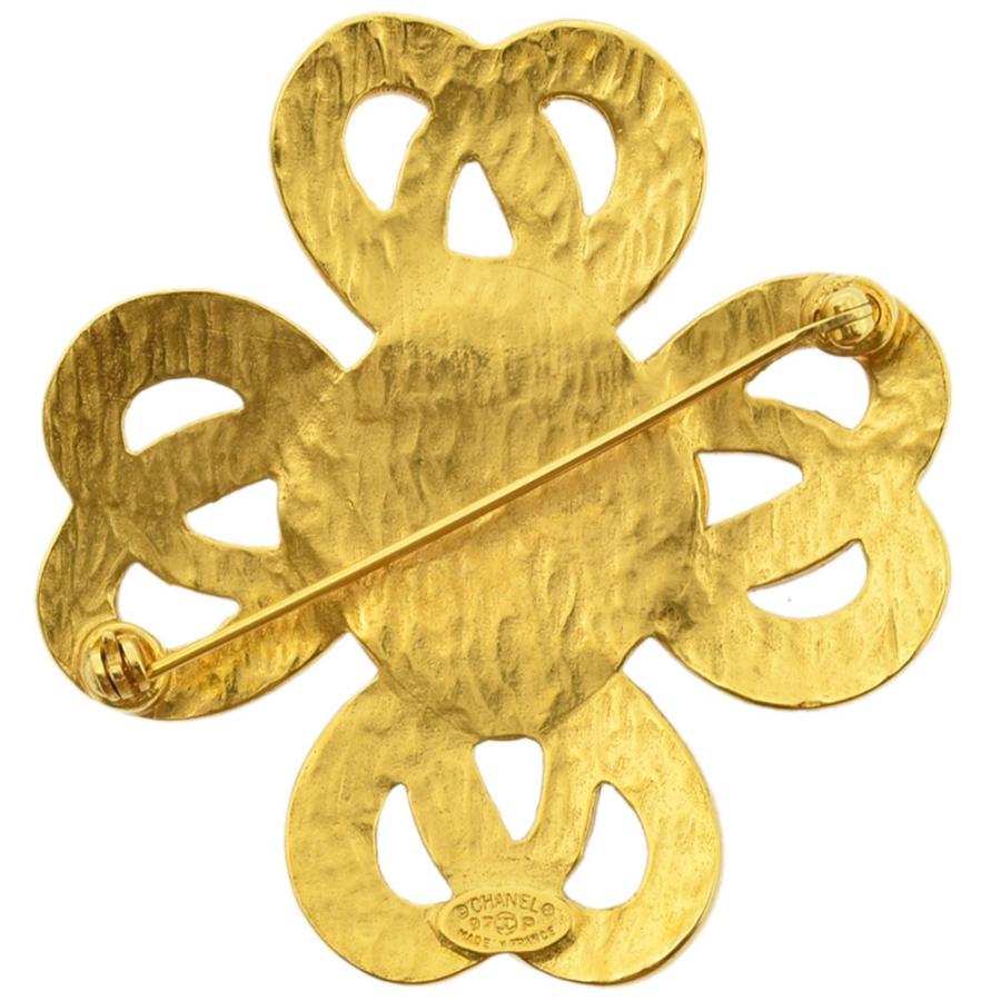 CHANEL シャネル ブローチ 97P ココマーク CHANEL ココマーク フラワー 97P ヴィンテージ ブローチ GP