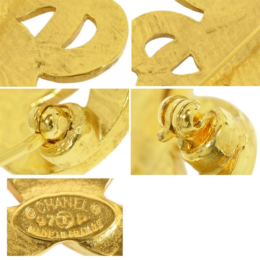 CHANEL ココマーク フラワー 97P ヴィンテージ ブローチ GP