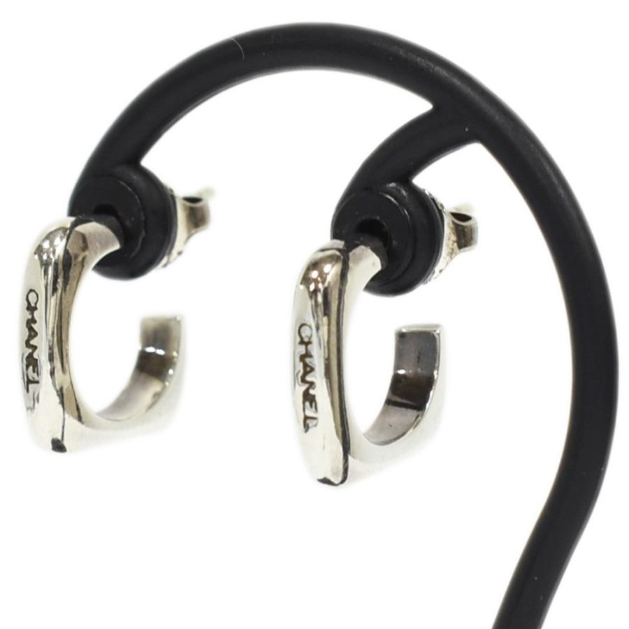 CHANEL シャネル ロゴ スクエア フープピアス レディースアクセサリー