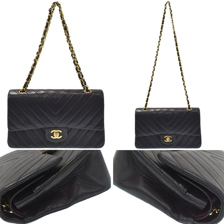 CHANEL（シャネル） ラムスキン Vステッチ チェーン ショルダーバッグ
