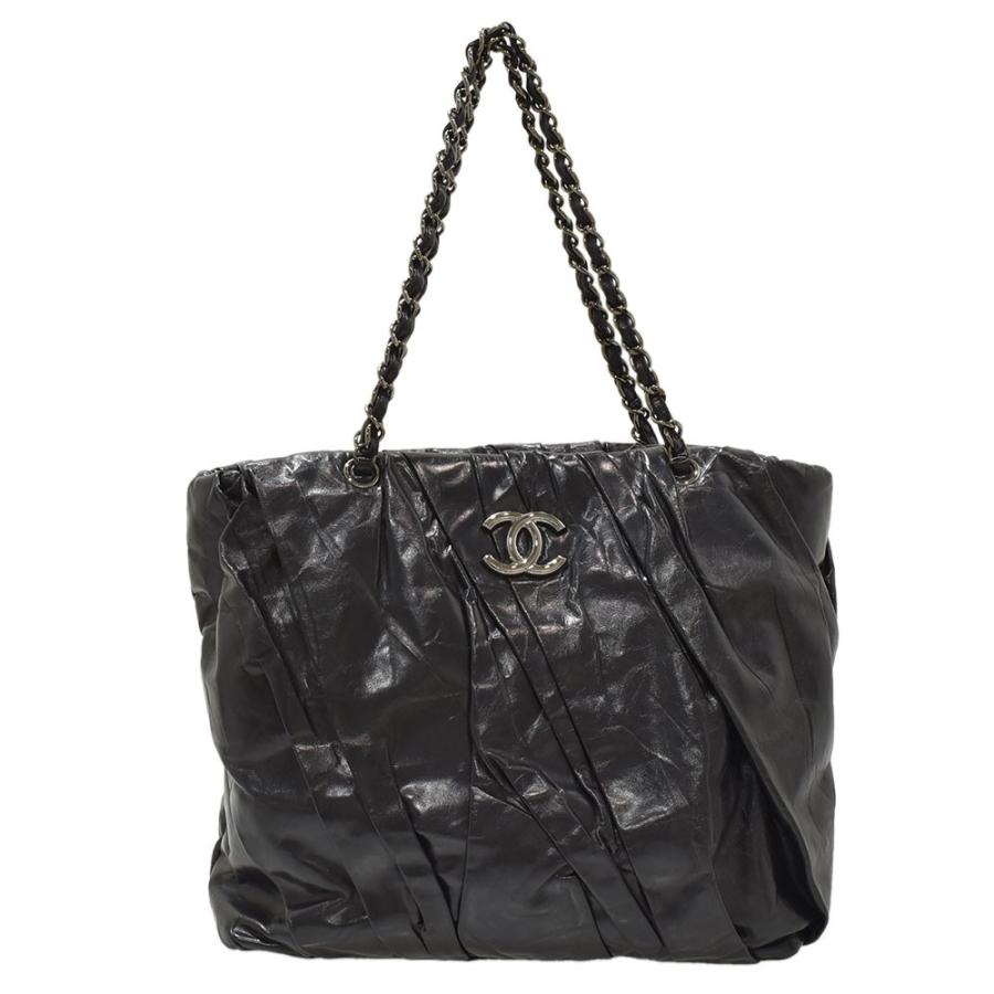 CHANEL シャネル ヴィンテージカーフ ココマーク チェーンショルダー 