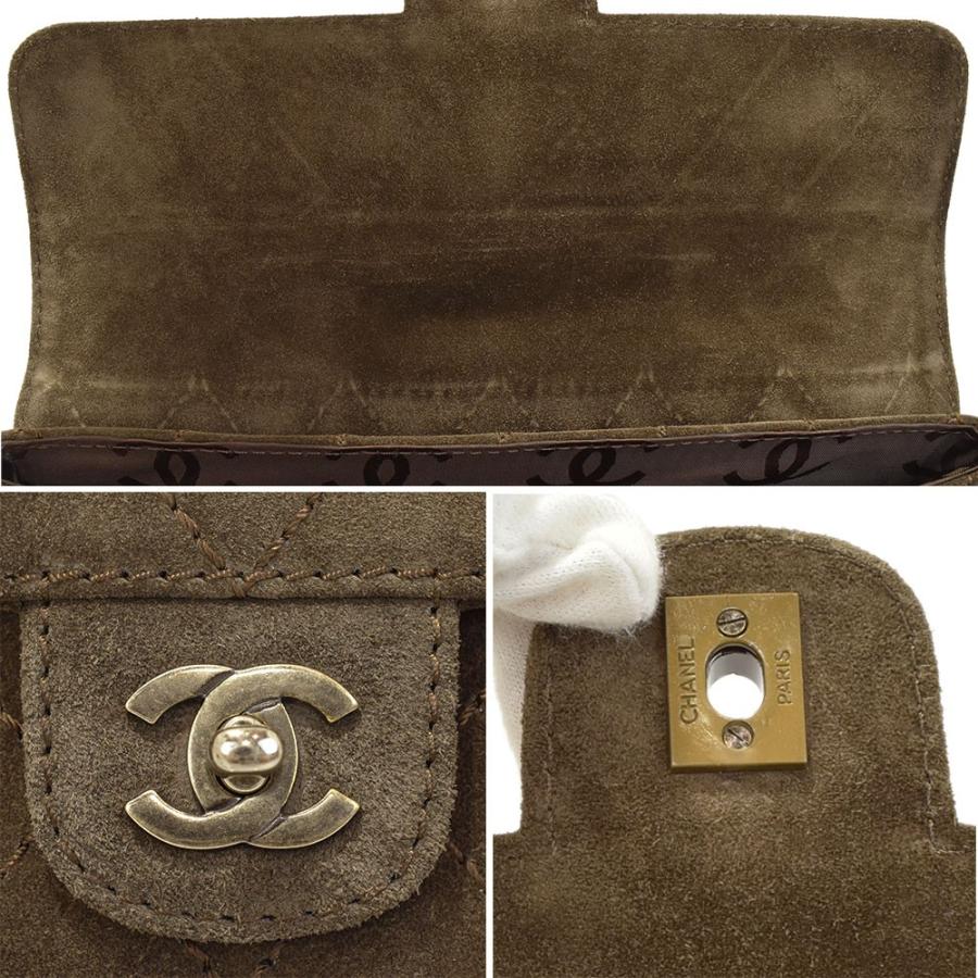 希少モデル✨シャネル　マトラッセ　ハンドバッグ　スエード　ターンロック　ブラウン CHANEL シャネル スエード マトラッセ チェーントート