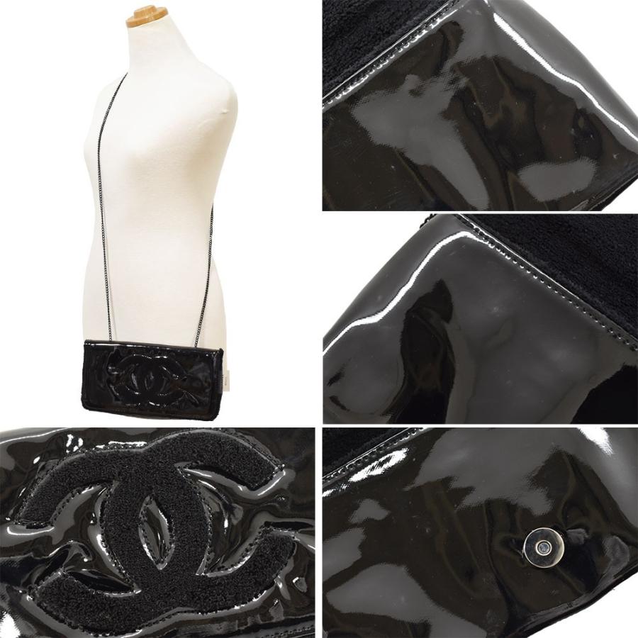 CHANEL コスメ ノベルティ エナメル ココマーク パイル ショルダーバッグ シャネル ノベルティ パイル ショルダーバッグ エナメルロゴ ココ