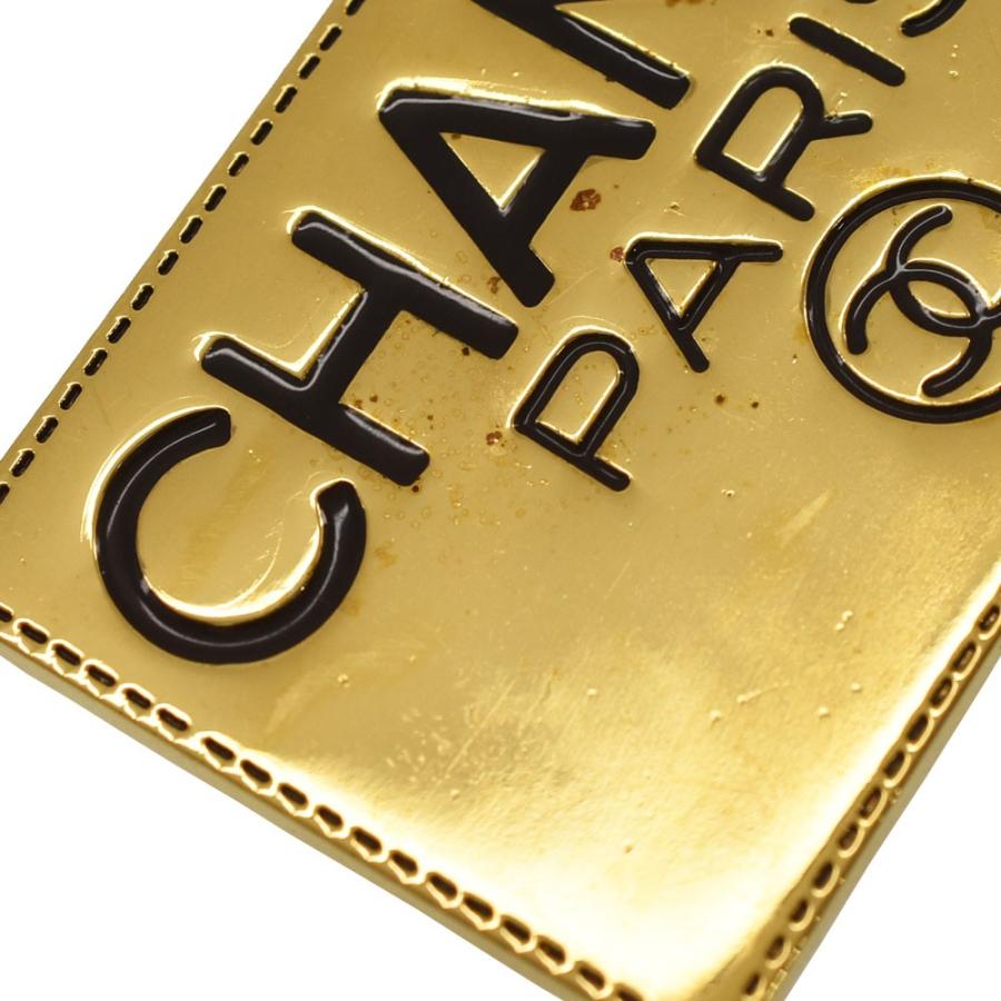 CHANEL シャネル ロゴプレートブローチ ヴィンテージアクセサリー GP 