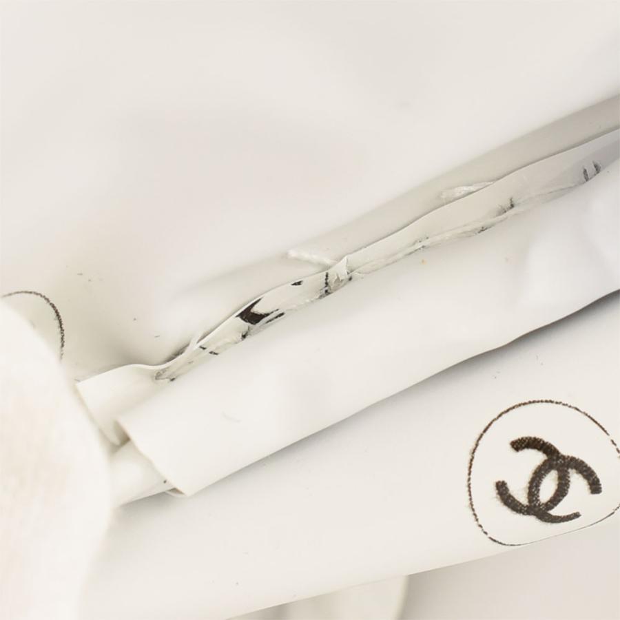 CHANEL シャネル カメリア リボン ラウンドポーチ 丸型 フリンジ