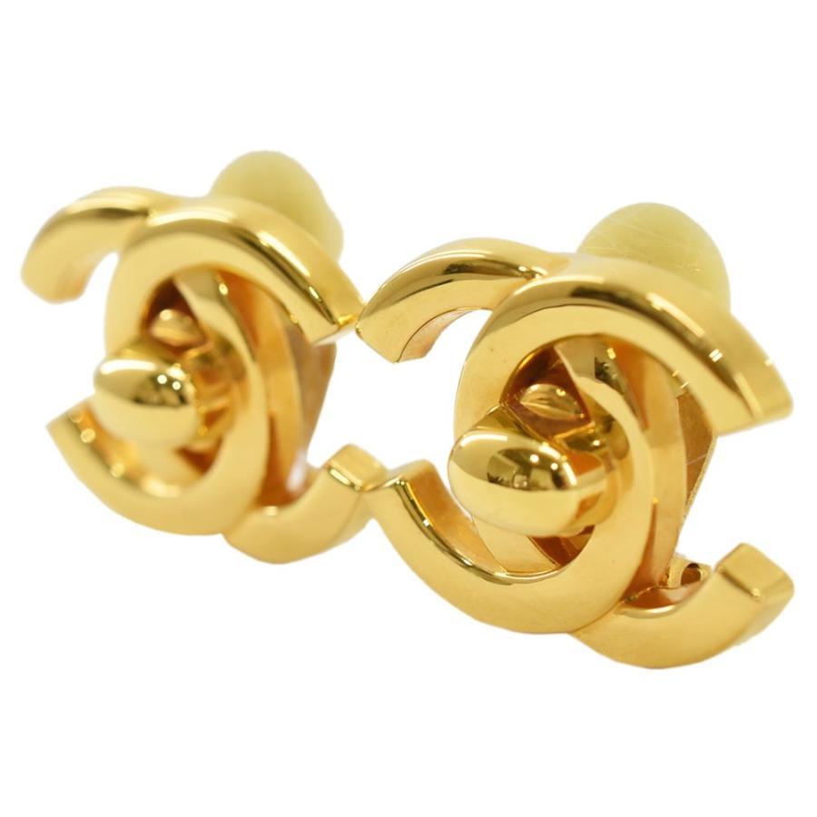 CHANEL シャネル ターンロック ココマーク イヤリング95A ヴィンテージ  