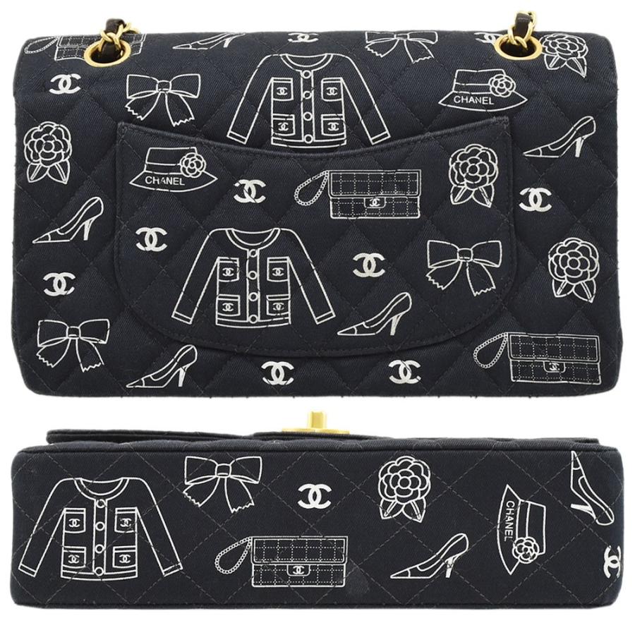 CHANEL シャネル コットン アイコンプリント マトラッセ W