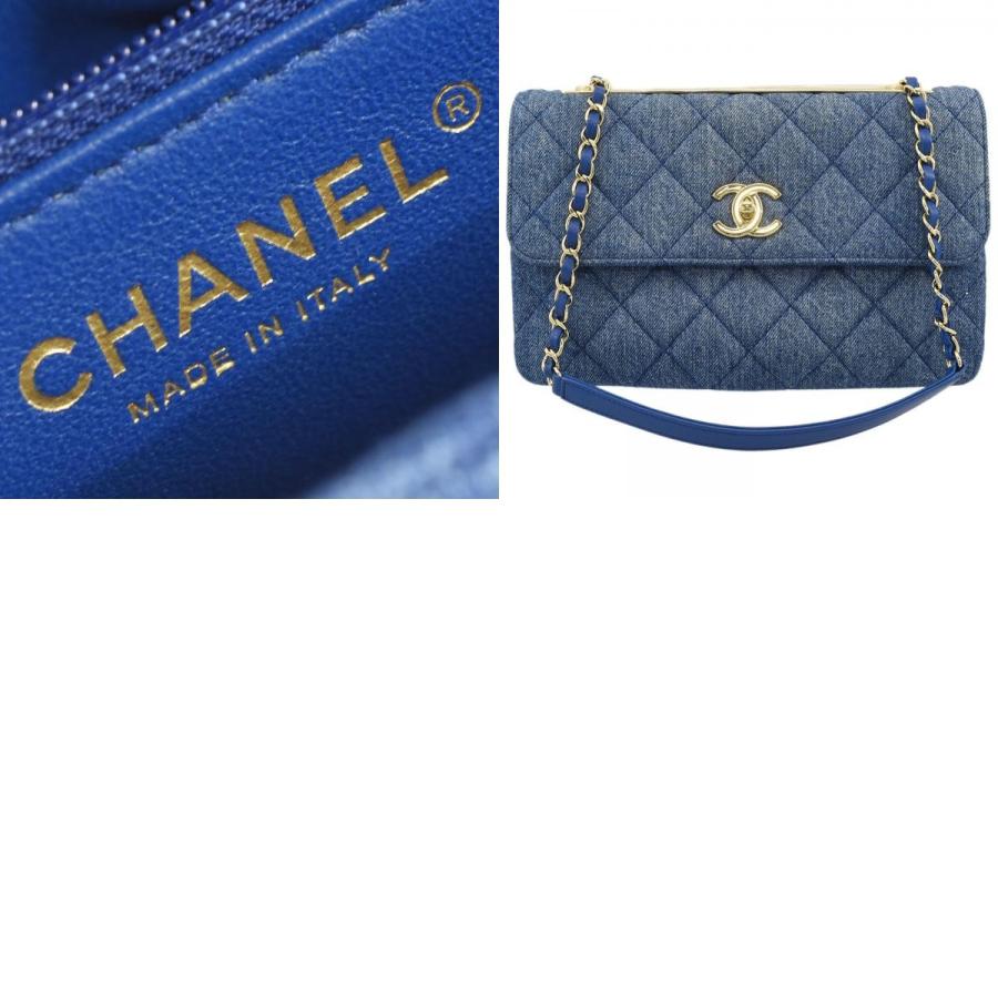CHANEL（シャネル） デニム マトラッセ プレート チェーンショルダー