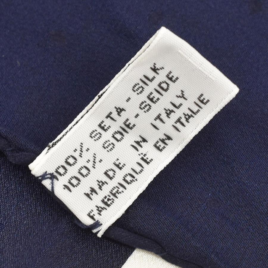 CHANEL シャネル スカーフ リボン ドット シルクスカーフ