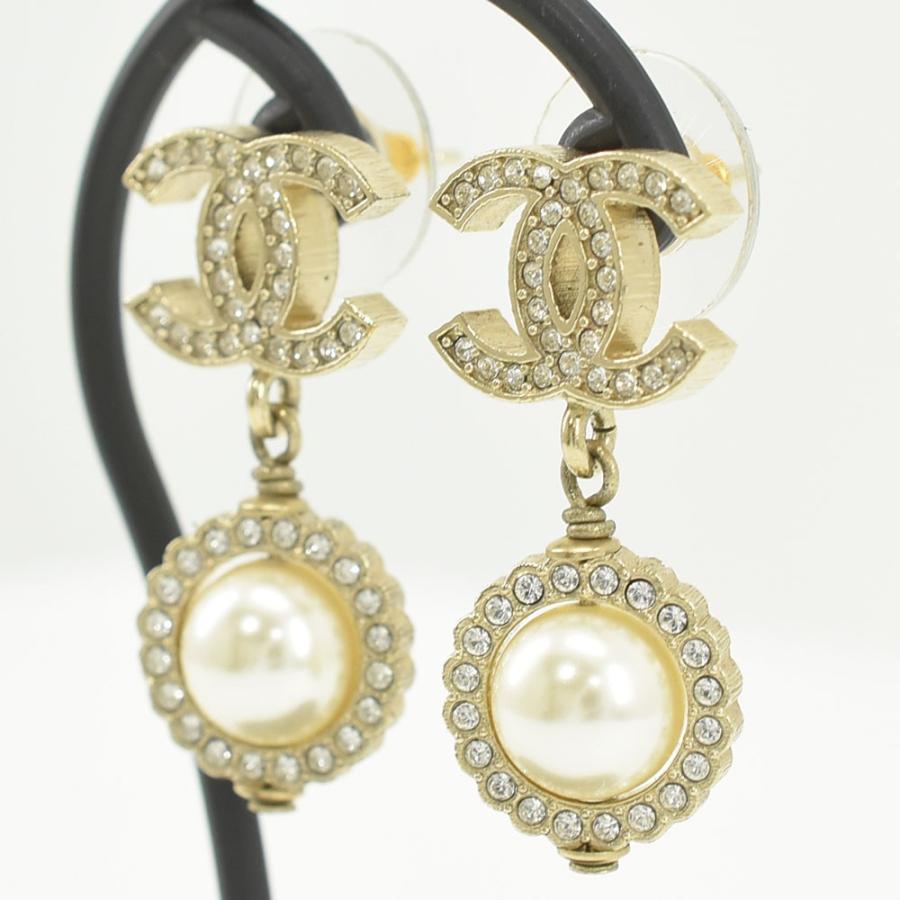 CHANEL シャネル ピアス ココマーク パールピアス B19