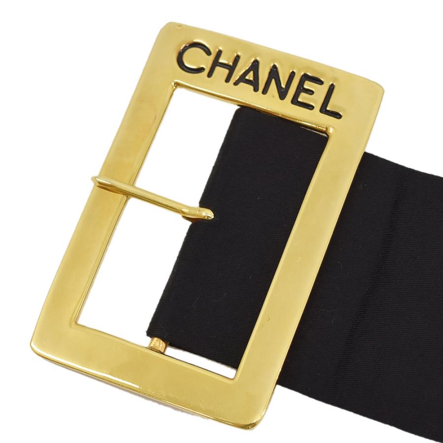 CHANEL シャネル ベルト ロゴバックル ワイドベルト ウエスト