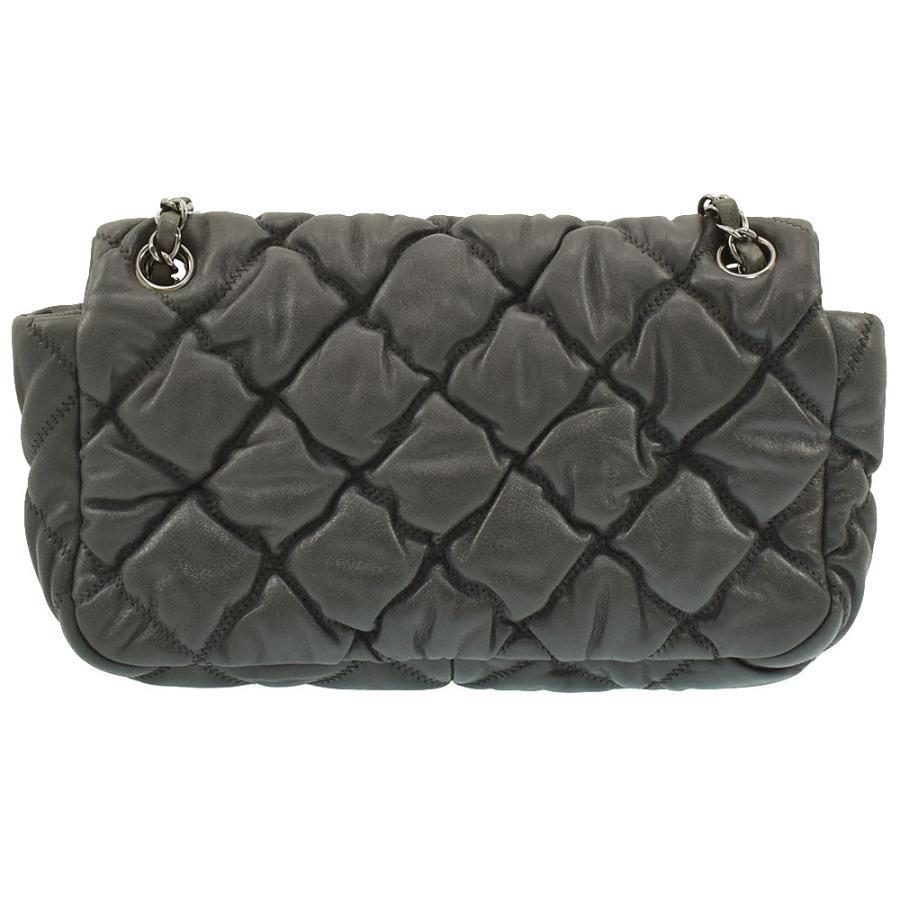 CHANEL シャネル ショルダーバッグ バブルキルト フラップバッグ W  