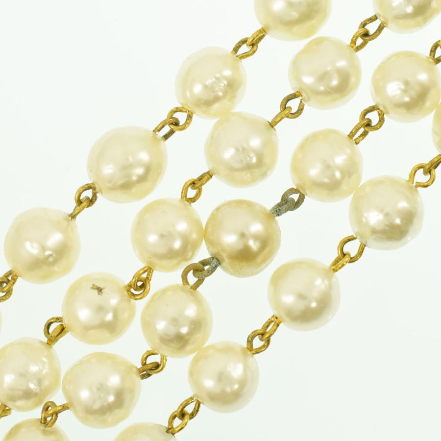 CHANEL シャネル ネックレス パール 2連 ヴィンテージ アクセサリー  