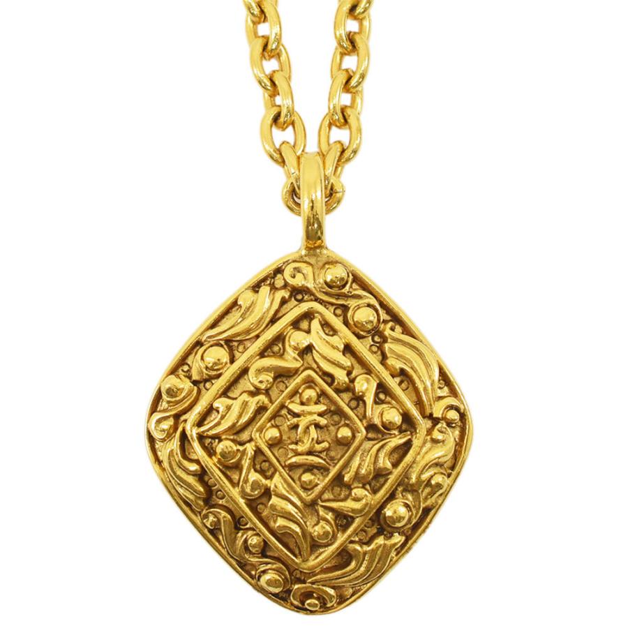 シャネル CHANEL ネックレス ココマーク ひし形 ロング チェーン  