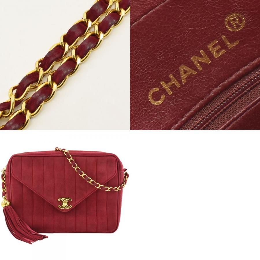 CHANEL シャネル スエード マドモアゼル フリンジ チェーン