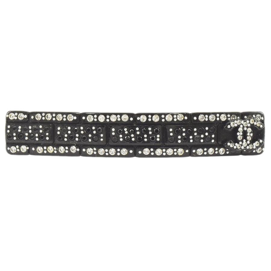 CHANEL シャネル バレッタ ココマーク ラインストーン ヘア